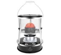 Chauffage à pétrole, chauffage portable, hauteur réglable for chauffer et cuisiner, petit chauffage non électrique, for le camping et la pêche(Black,Metal chimney)