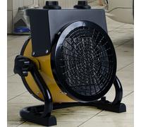 Aérotherme en céramique, radiateur électrique, 2 niveaux, radiateurs orientables, radiateur radiant, thermostat réglable, poignée de transport, protection contre la surchauffe, LxlxH 24x13,5x25 cm