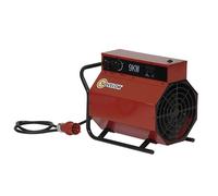 Chauffage air pulsé mobile électrique SOVELOR C9 - 9 kW - Rouge - Acier