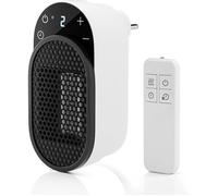 Chauffage appoint 500 W, Chauffage Soufflant avec Télécommande, Rotation à 90°, Minuterie 1-12 Heu RADIATEUR ELECTRIQUE D’APPOINT