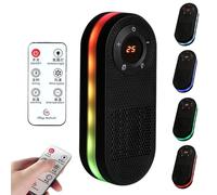 Chauffage Appoint Portatif - Mini Radiateur Électrique avec Télécommande | Écran Digital, Rotation 180° et Minuteur type Chambre ou Bureau | Chaleur Rapide 1000W