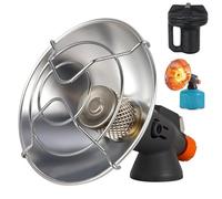 Chauffage au gaz portable pour camping, chauffage d'extérieur au butane avec vanne de régulation, rapide pour tente, réservoir pour randonnée, pêche sur glace, chauffages d'extérieur, chauff