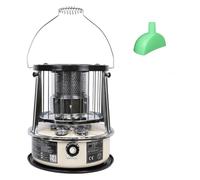 Chauffage au kérosène 2 en 1 9000 BTU - Chauffage d'urgence portable sans électricité pour le camping, le garage, la maison et une utilisation d'urgence, blanc cassé