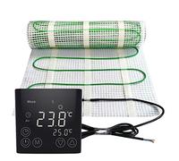 Chauffage au sol électrique 200 W par m² Thermostat Touch Noir électrique Technologie Twin JWS Différentes tailles Dimensions (m²) : 2,5 m²