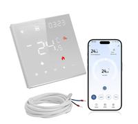 Chauffage Au Sol Thermostat Connecté, WiFi Netatmo Thermostat, Contrôlable à Distance Via Alexa, Google Home Et L'application Smart Life pour Chauffage Au Sol à Eau 3a Ou Chaudière à Gaz