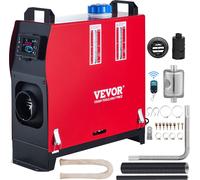 Chauffage autonome Diesel 12V Chauffage autonome 5KW pour voiture Camping-car Bateaux Camions Camping-car Bus(avec LCD noir & Silencieux à distance)