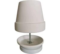 Chauffage Bougie Terre Cuite,Four À Bougies Chauffe-Plat,Bougie Four CheminéE Table,Réchauffeur de Bougies Chauffe-thé en Terre Cuite pour la Maison, Le Jardin(sans Bougie),White