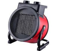 Chauffage Céramique, 2 Puissance, Portable, Thermostat Automatique Design Modern, Briebe, HT1130, 2400, Noir/Rouge Noir/Rouge G