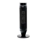 Chauffage Céramique Pivotant 2000W Kekai Tour Swing Black - Noir - Thermostat Electronique