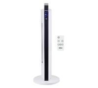 Chauffage Céramique Pivotant 2000W Kekai Tour Touch Screen 31x31x89 cm avec Télécommande Incluse