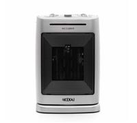 Chauffage céramique pivotant KEKAI - Little Silver - 1500W - Blanc/Gris - 20x15x30 cm