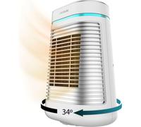 Chauffage céramique tour blanc 1500 W écran LED