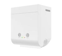 Chauffage chaud et humide - Contrôle automatique de la température - Support mural en ABS - Boîtier de bureau pour bébé - Usage commercial - Distributeur de serviettes chauffantes rechargeables