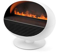 Chauffage d’ambiance - Effet cheminée + diffusion brumeuse (chauffe légère / ambiance) - Stadler Form - Erik - Noir