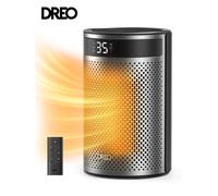 Chauffage d’Appoint Électrique DREO Écoénergétique - 1500W Céramique PTC, Silencieux 34dB, Minuterie 12h, Protection Sécurité 8 Couches, Télécommande, Atom 416