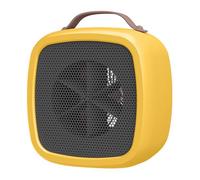 Chauffage d’appoint Electrique Mini 500W - Mini radiateur soufflant électrique compact avec thermostat-jaune