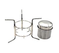 Chauffage d'alcool, poêle à alcool en acier inoxydable Mini Camping Spirit Stove Pocket Pocket Small Stove