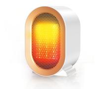 Chauffage d'appoint, 1200W Radiateur Soufflant à Éco, Chauffage Electrique Céramique PTC, 2 Modes, Protection anti-basculement et anti surchauffe pour Bureau, Maison