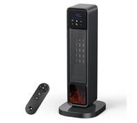 Chauffage d'appoint, 2200W Radiateur Electrique, Mode Éco, 3 Modes Chauffants, 180 ° Oscillation, Télécommande, Protection Multiple