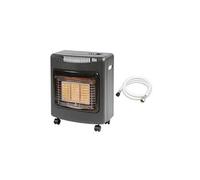 FAVEX - Chauffage d'appoint à gaz Ektor Mini - Livré avec tuyau à visser - Intérieur - Brûleur Céramique Infrarouge - 3 Puissances de Chauffe -jusqu'à 40 m² - Noir