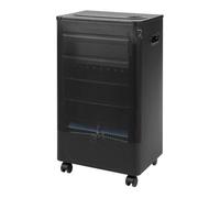 FAVEX - Chauffage d'appoint à gaz Rudna Blue Flame - Intérieur - Brûleur Inox Infrableu - 3 Puissances de chauffe - 4200 W - jusqu'à 40 m² - Noir