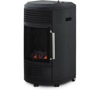 FAVEX - Chauffage d'appoint à gaz Volga - Intérieur - Infrableu effet feu de cheminée - 6 puissances de chauffe Thermostat - Jusqu'à 40 m² - Noir