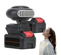 Chauffage D'Appoint à Piles, Chauffage Sur Batterie Rechargeable, Avec 2 Ports Usb, DéGivreur De Voiture Rechargeable Pour Tente IntéRieure/Camping (2 batteries)