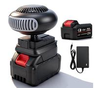 Chauffage D'appoint Alimenté par Batterie, Chauffage pour Voiture Portable sur Batterie, Chauffage Rapide, Dégivrage, Désembueur, pour Maison, Bureau, Camping-car, SUV, Bureau