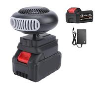 Chauffage D'appoint alimenté par Batterie, Chauffage Voiture Portable Sans Fil, Chauffage Rapide, Dégivrage, Désembueur, pour Maison, Bureau, Camping-car, SUV, Bureau (Chauffage+Batterie 12 000 mAh)