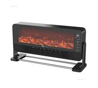 Chauffage d'appoint, Cheminée chauffante murale à effet flamme simulée avec télécommande, nouveau chauffage d'appoint, ventilateur chauffant de bureau Pour bureau et chambre