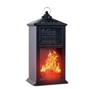 Chauffage d'appoint, Cheminée de bureau moderne et simple, cheminée design Mountain, petit ventilateur vertical à air chaud Pour bureau(Zwart)