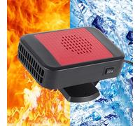 Chauffage d'appoint Electrique Portable, Allume-cigare de chauffage de ventilateur de voiture, chauffage portable 12v/24v, fonction de chauffage et de refroidissement 2 en 1, désembueur, mini désembue