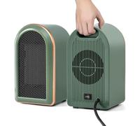 Chauffage d'appoint Electrique Portable,Petit Radiateur Soufflant Economie d'énergie PTC Ceramique,Silencieuse Chauffage Cinétique1200W/800W,Chauffage Mini Plug in Dumping Surchauffe Protection
