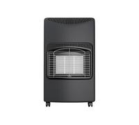 NIKLAS - Chauffage d'appoint gaz 4200W + Connectique incluse 3 niveaux de chauffe - Poele à gaz Infrarouge Gris sur roulettes, Allumage facile Piezo, Intérieur 120m3 NIKLAS