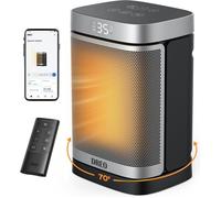 Chauffage d'appoint intelligent 1500W pour intérieur : Chauffage portable avec oscillation à 70°,compatible avec WiFi,Alexa