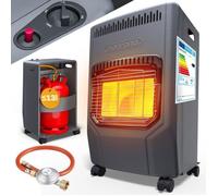 MONZANA® Poêle à gaz GH4500 4200W 3 niveaux de chauffage adaptateur européen requis (non inclus) plaques camping chauffage d'appoint gaz mobile adaptateur correspondant type W 21,8x1/14 LH