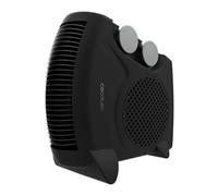 Chauffage d'appoint noir 2000 W piédestal/tour