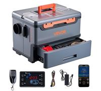 VEVOR Chauffage diesel portable 8 kW - 12/24 V - Réservoir 5 L - Bluetooth, télécommande, LCD