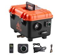 VEVOR Chauffage diesel 5-8 kW DC 12/24V - Réchauffeur d'air portable 4 L, télécommande, écran LCD