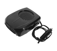 Chauffage d'Appoint pour Voiture 24V, Compact, Rotatif, Double niveau | Dégivrage Rapide du Pare-Brise, Direction d'Air 360°, Design Dc, Noir, Métal et Plastique