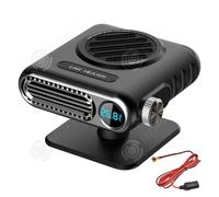 Chauffage d'appoint pour voiture - INN - 150W - 12V - Dégivrage - Affichage LED - Noir