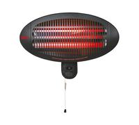 Chauffage d'Appoint Quartz EDM 07090 07090 Noir 2000 W 49,6 x 15,6 x 24,2 cm