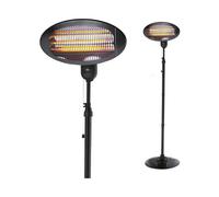Chauffage d'Appoint Quartz EDM 07091 07091 Noir 2000 W 49,6 x 15,6 x 24,2 cm