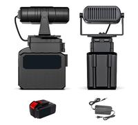 Chauffage D'appoint sans Fil, Chauffage de Voiture Portable Réglable, Chauffage de Voiture Portable Ventilateur Électrique 170W Chauffage Rapide, Dégivreur Et Dégivre 10 Cells, 2 Batteries, 1 Charger