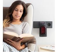 Chauffage d'appoint sur Prise pour salle de bain - Radiateur soufflant sur prise - Chauffage Portable avec prise murale - 400W