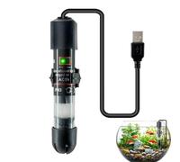 Chauffage d'aquarium 10 W avec contrôle précis de la température | Chauffage USB pour aquarium tortue Betta Koi salon, chambre à coucher, salle d'étude, appartement, dortoir