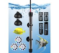 Chauffage d'Aquarium 200W Chauffage Aquarium 120-200L Résistance Aquarium avec Thermostat 20-34℃ Température Réglable Chauffe-Aquarium avec Ventouse Chauffage pour Aquarium de Poissons et de Tortues