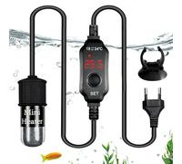 Chauffage D'aquarium: Mini Chauffage Aquarium, Chauffe Pour Aquarium Con Numérique Affichage Et Température Réglable Contrôleur Externe, Mini Chauffe-Aquariums Pour Poissons Et De Tortues (30W)