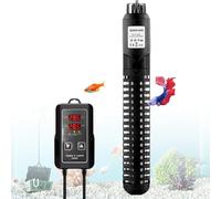 Chauffage d'aquarium submersible de 300 W avec contrôleur thermostat LED externe, chauffage d'aquarium avec surchauffe intelligente, design hors tension sans eau, fonction mémoire, pour réservoir de