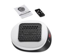 Chauffage de Bureau | Ventilateur Chauffant Rapide Économe en Énergie,Radiateur Personnel Avec Minuterie Et Télécommande Électrique | Pour Chambre Tente Voiture Camping-Car Femmes Hommes